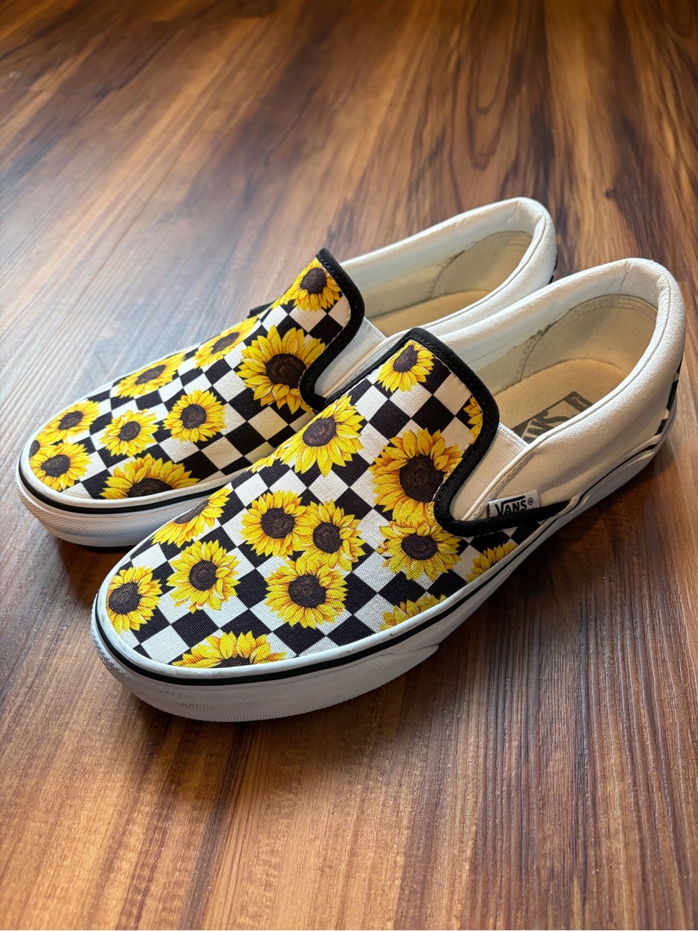 Vans Classic Slip-On Sunflower Checkerboard